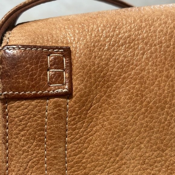 Fossil brown leather purse, vintage, small, shoulder strap, compact, casual - Picture 4 of 8